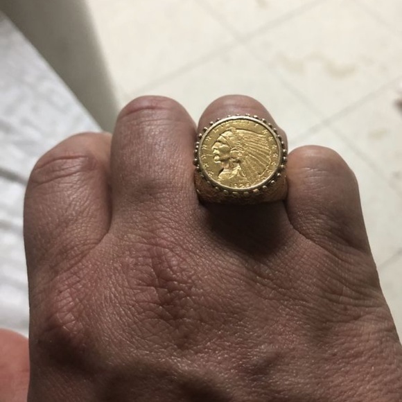 Gold coing ring - Picture 3 of 4